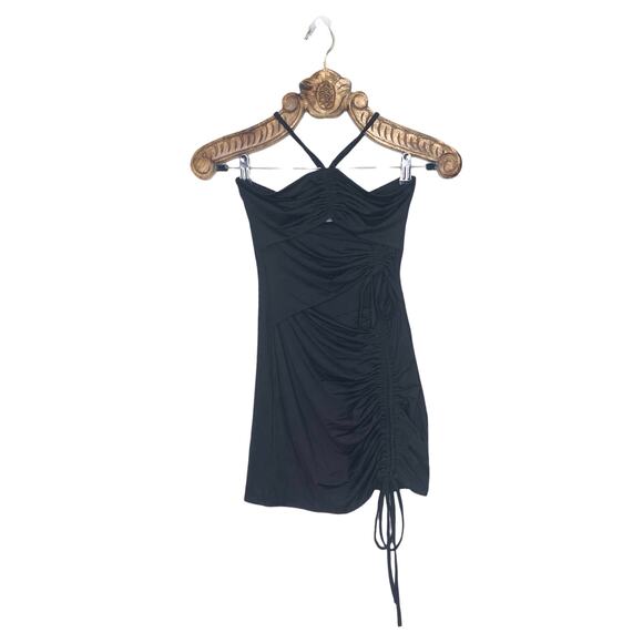 Princess Polly Dress Black Halter Cinch Cutout Bodycon Micro-Mini 4 - Picture 7 of 7